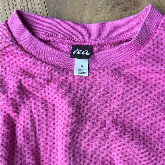 Tea Collection Pink Ruffle Sweatshirt - Picture 2 of 5